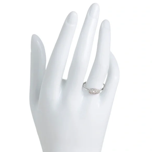Kendra Scott Grayson Band Ring In White CZ 9 New - Picture 5 of 5
